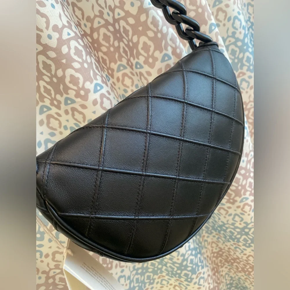 NWT Tory Burch Fleming Mini Crescent Shoulder Bag - Picture 8 of 12